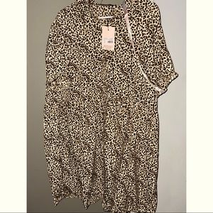Plus size brown leopard print smack
